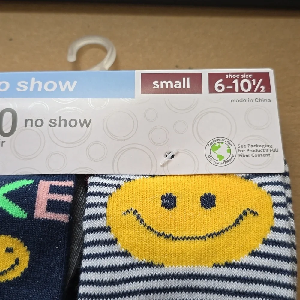 HOST PICK. NIP. Girl's Wonder Nation No Show 10 PK Socks Sz Small Size 6-10 1/2